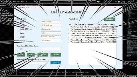 Simple Library Management using Python
