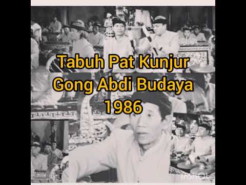 Lelambatan terbaik juara 1 di Tahun 1986. Tabuh Pat Kunjur