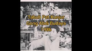 Lelambatan terbaik juara 1 di Tahun 1986. Tabuh Pat Kunjur
