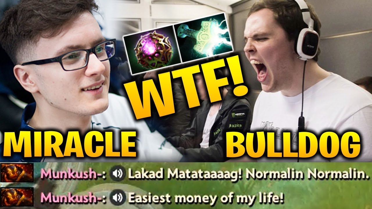 MIRACLE vs ADMIRALBULLDOG - WTF! M-GOD Ruined My Lucky Day Dota 2 7.17