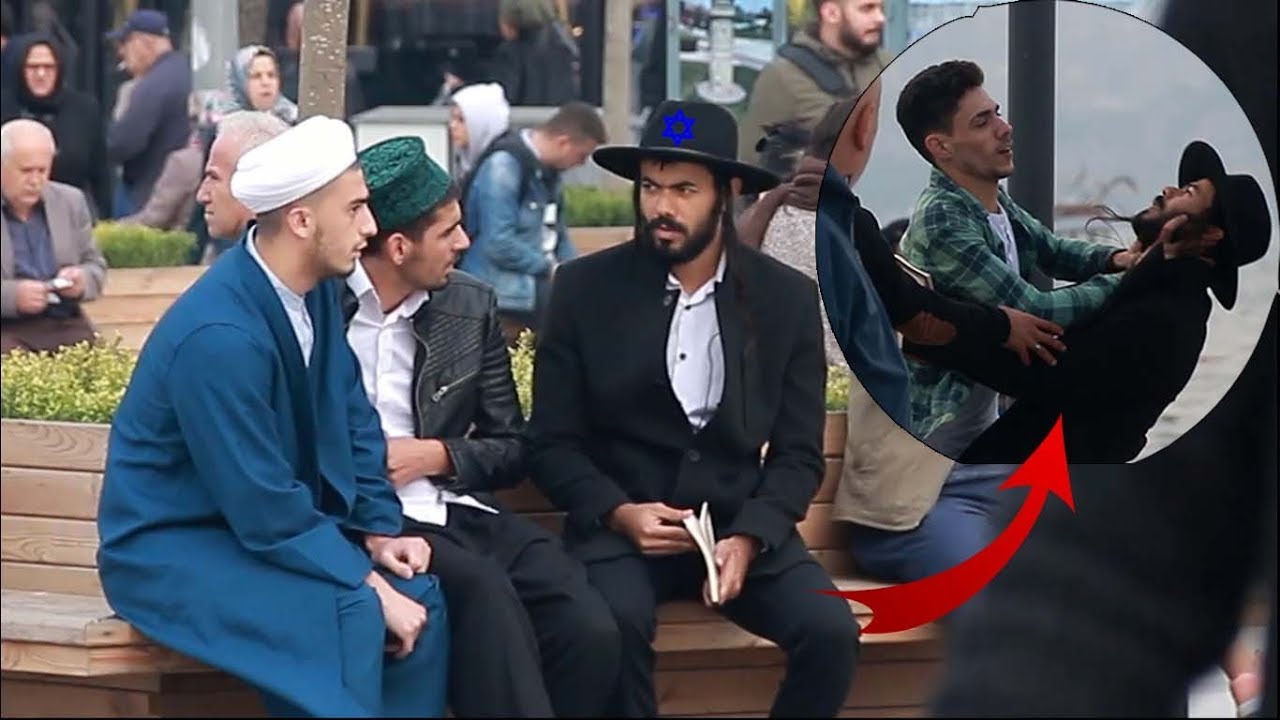 يهودي يسأل الناس لماذا تكرهوننا .. إتورط مع شاب فلسطيني 😱