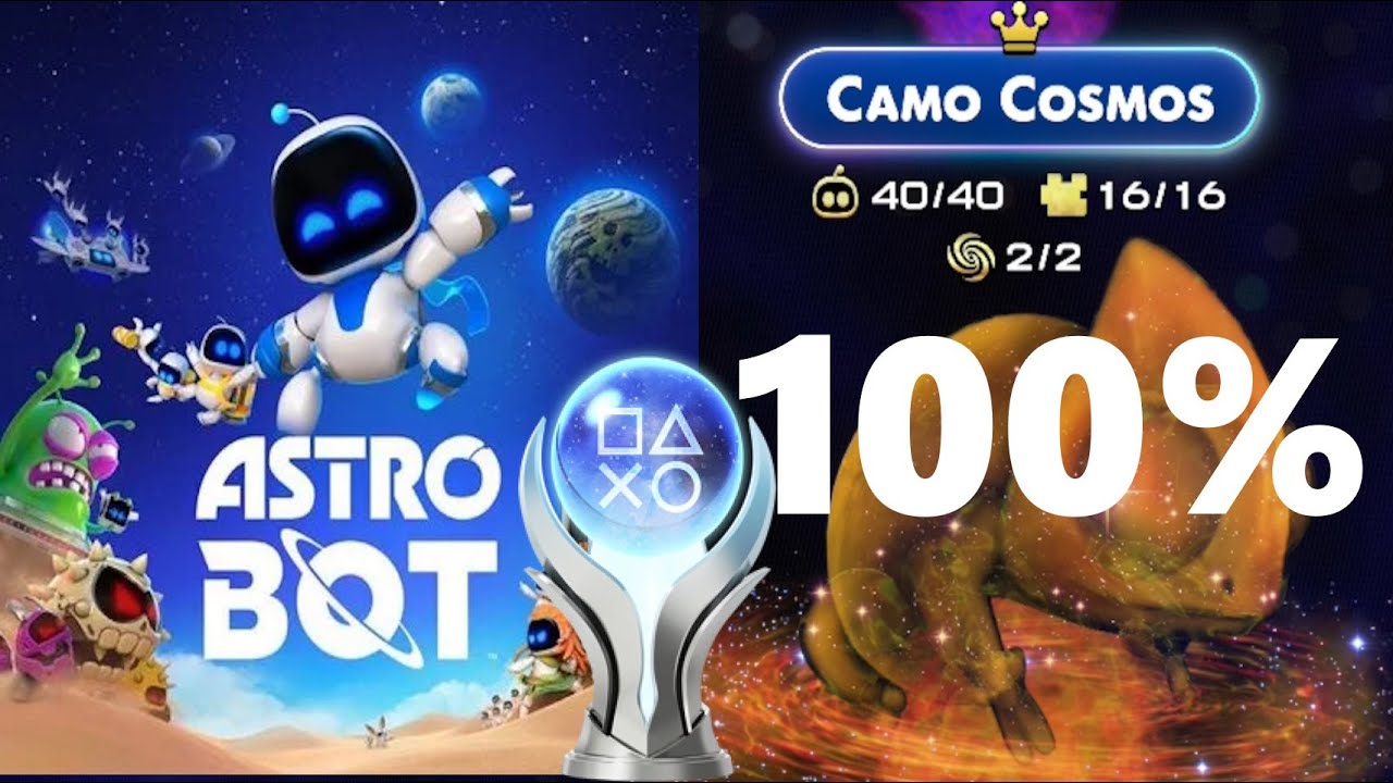 Astro Bot 100% Walkthrough World 4 - Camo Cosmos ALL Levels 100% (4k/60fps, No Commentary)