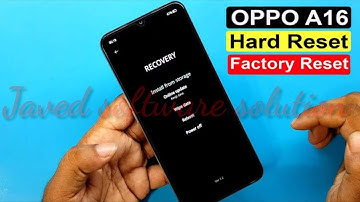 OPOO A16 (CPH2269) Hard Reset & Pattern Unlock | OPPO A16 Factory Reset Without PC |