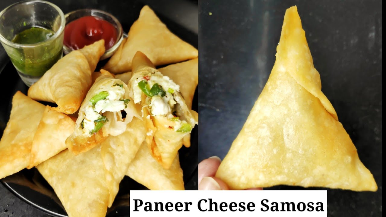 CHEESE PANEER SAMOSA RECIPE How to make cheese paneer samosa at home