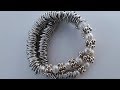 Pearls and Silver Stretch Bracelet, DIY Pearls and Silver Stretch Bracelet, DIY