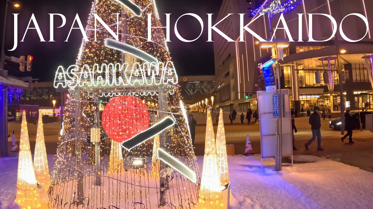 Snow Magic in Japan: Winter Night in Asahikawa