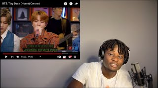 REACTION to BTS Tiny Desk(Home) concert