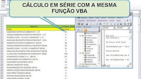 Códigos para Calcular Quantidade em Estoque via LOOP VBA - Controle de Estoque Excel - Aula 38