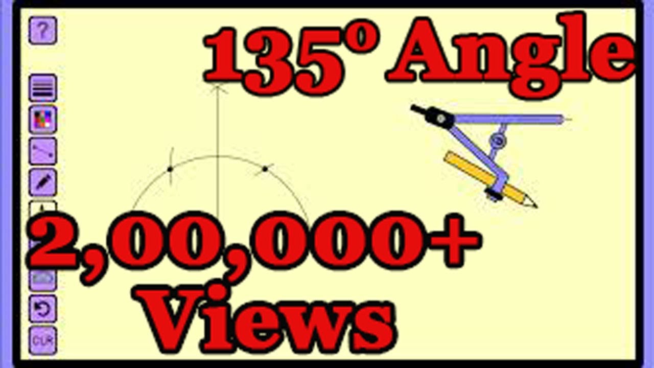 How To Construct 135 Degree Angle YouTube
