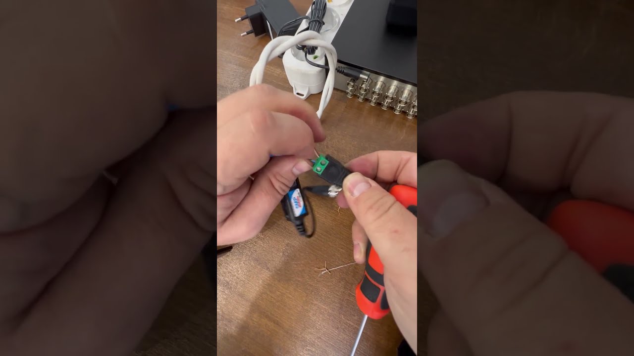 Connect CCTV Camera To DVR Using Video Baluns And UTP Cable