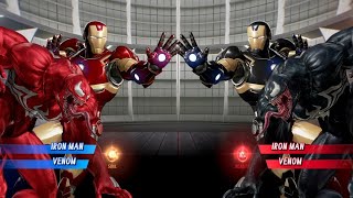 Venom Iron Man (Red) vs. Venom Iron Man (Black) Fight  Marvel vs Capcom Infinite PS4 Gameplay