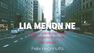 Lagu tetun terbaru_2023-2024_LIA MENON_versi terbaru//cover felix neonnufa_(lirik official)