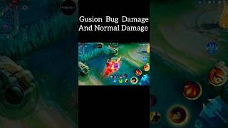 Gusion Bug Damage✓ And Normal Damage✓ #mlbb #mobilelegends #trending  #fyp #new #gusion #viralvideo