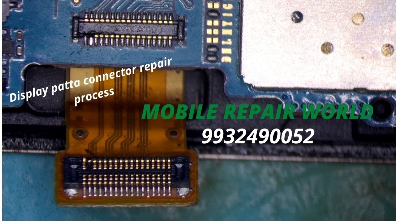 Androad mobile display patta connector change process.