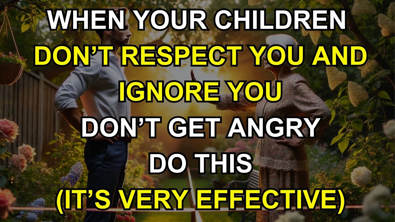 When your children don’t respect you and IGNORE YOU, stay CALM and DO