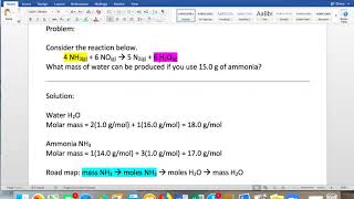 Full Chemistry 11 Stoichiometry Sample Problem No. 1 Update