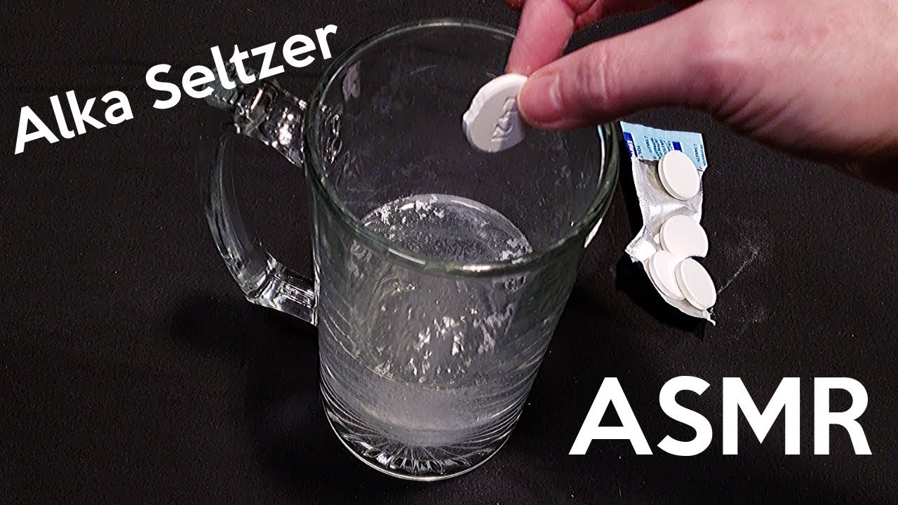 Alka Seltzer Sounds | Fizzy | ~ ASMR ~