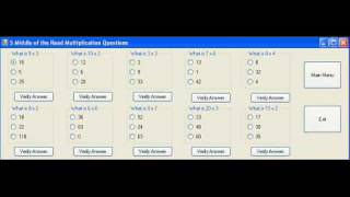 Multiplication Table Program
