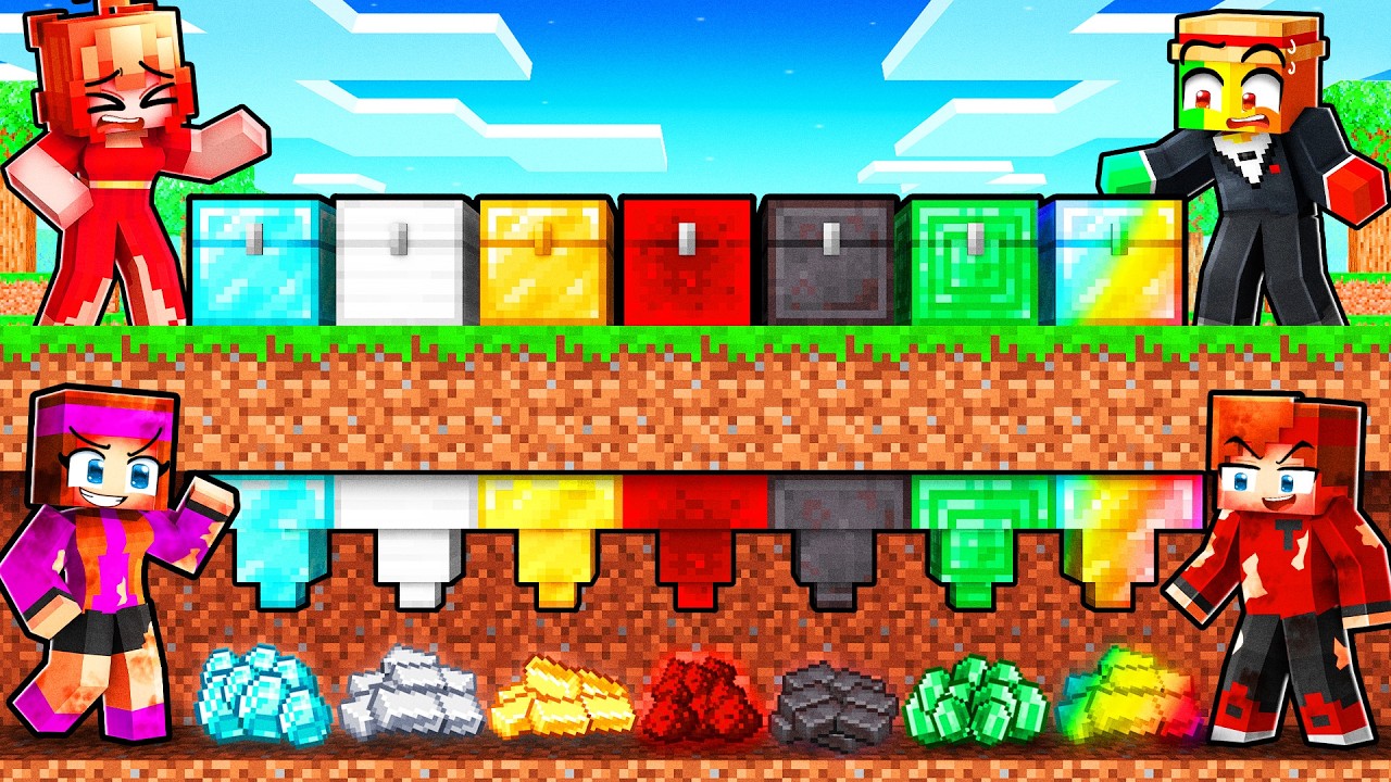 Les AMIS PAUVRES Volent aux AMIS RICHES sur Minecraft !
