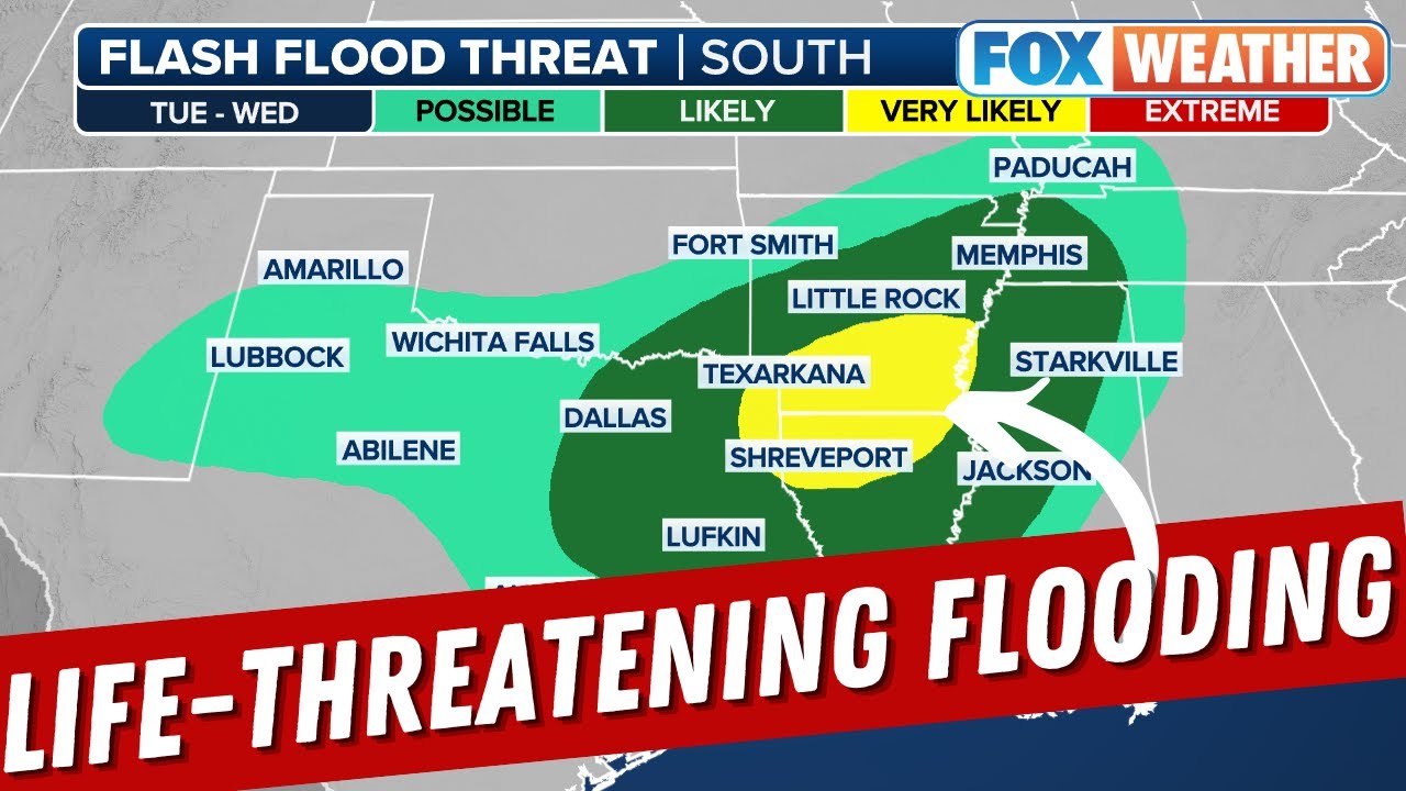 Multiple Rounds Of Rain To Drench The South Raising Risk For Life ...