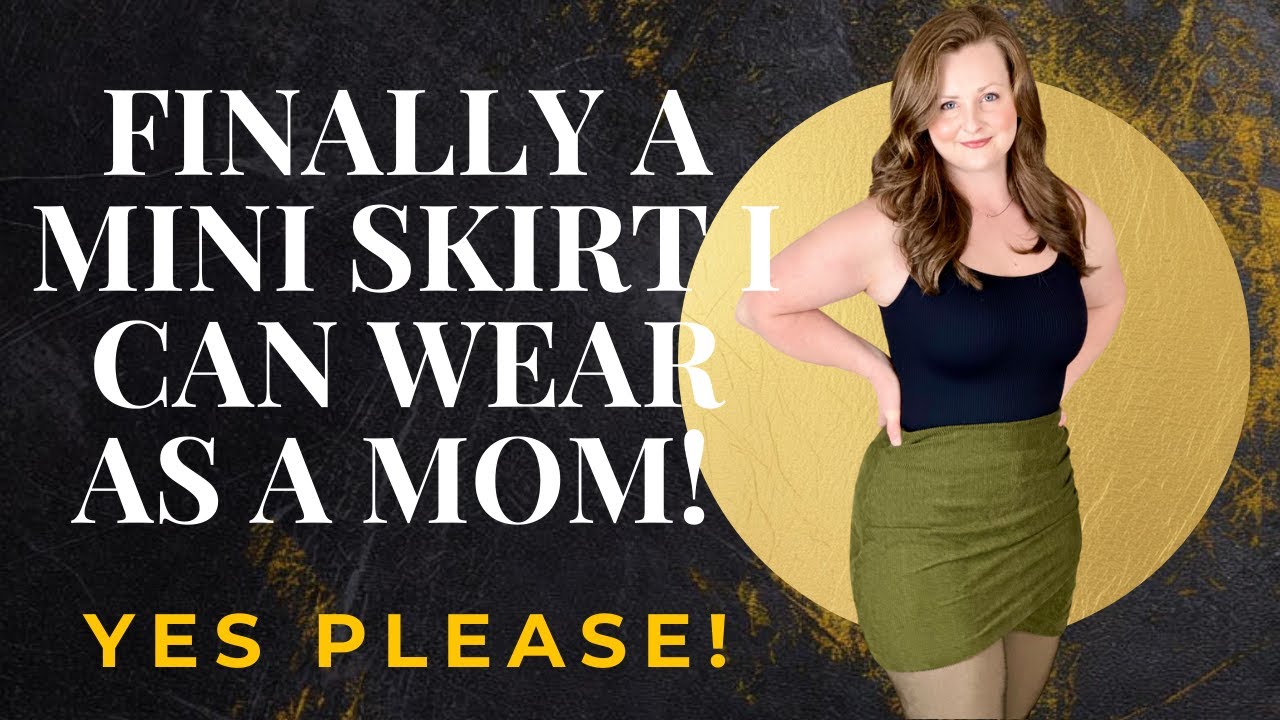 Modest Mini That's Actually Wearable for Moms GAMISS Green Bodycon Ruched Mini Skirt Review 2026