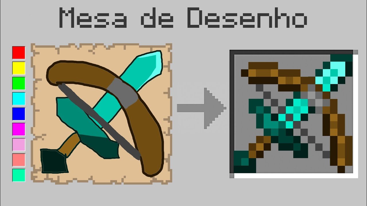 TUDO QUE DESENHAR APARECE NO MINECRAFT 