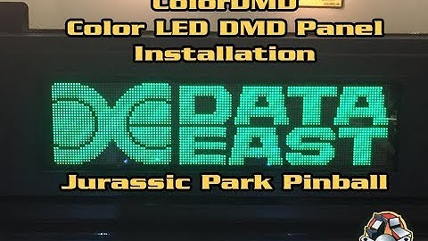 colorDMD - Color LED DMD Install - Jurassic Park Pinball (1993 Data East)