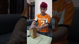 Making of TV model with cardboard and Electronics items