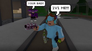 I Found A TOXIC PRO PLAYER, So I CHALLENGED Him To A 1V1... (Murder Mystery 2)