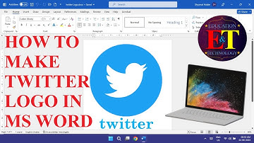 How to make | Twitter Logo Design in Microsoft Word | Tutorial Video