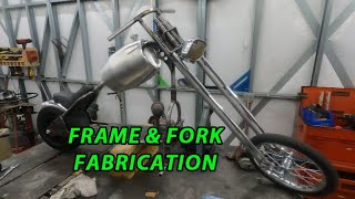 Mini Chopper Build Pt. 5 Frame and Fork Fab