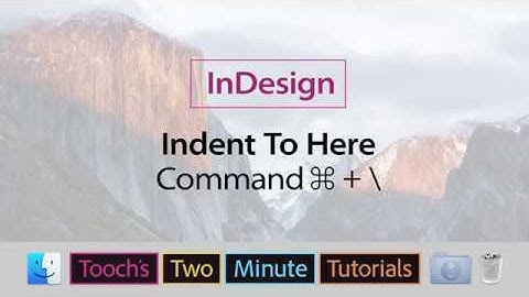 InDesign - Indent To Here