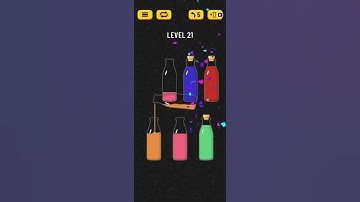 Soda Sort Puzzle Level 21 Walkthrough Solution Android/iOS