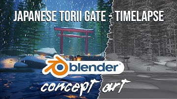 Concept Modelling -Timelapse Winter Torii Gate