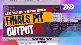 CPE2A | FINAL PIT | DINING PHILOSOPHERS PROBLEM | OBLIG JOMARIE