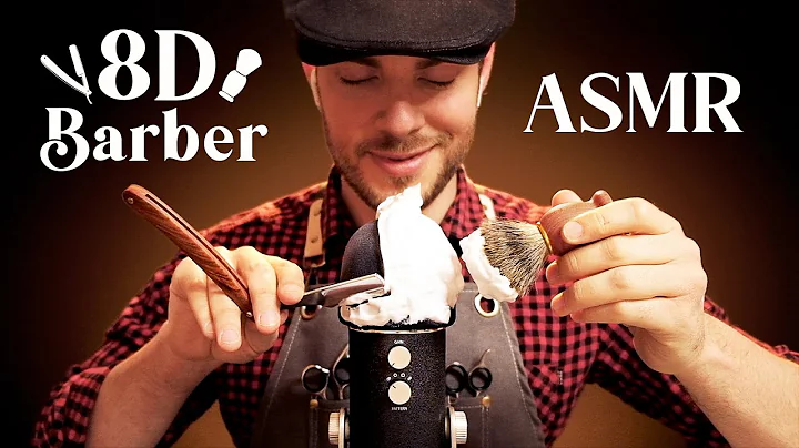 ASMR 8D Barbershop | 360° Haircut & Shaving Triggers for Sleep and Tingles [Ultra Realistic]