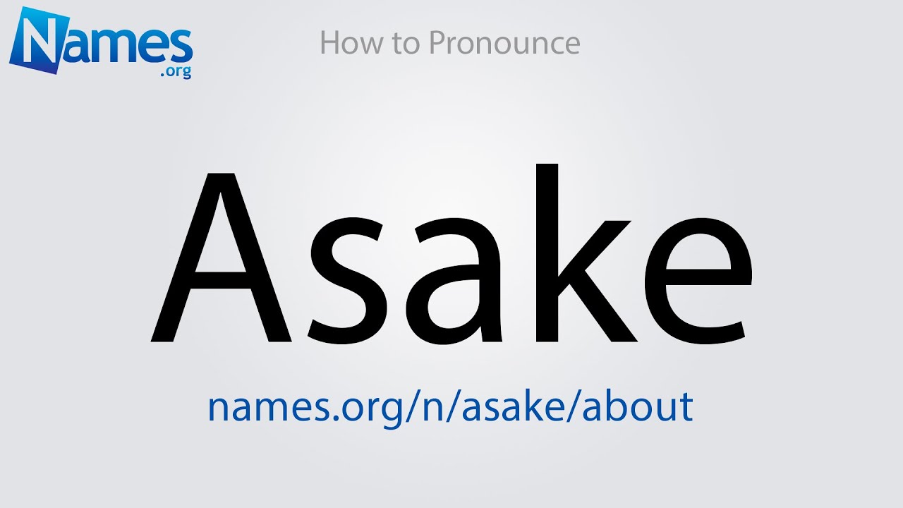 How to Pronounce Asake YouTube