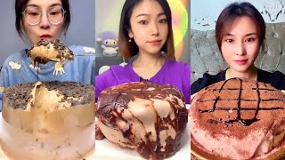 🍫Eating Chocolate Lava Cake Mukbang Dessert - Chinese food, Food show 🥧 #asmr #kwai #mukbangkorea