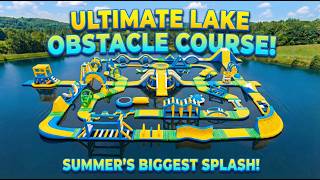 Giant Lake Inflatable Obstacle Course | Commercial Floating Water Park by Chinee Inflatables S78