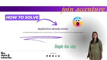 Application Already Exist (Accenture)