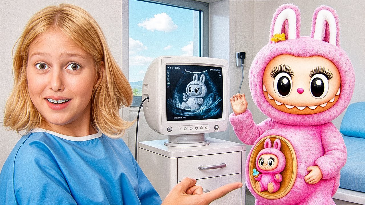 Лабубу беременна! Скоро у нее появится малышка Лабубу!