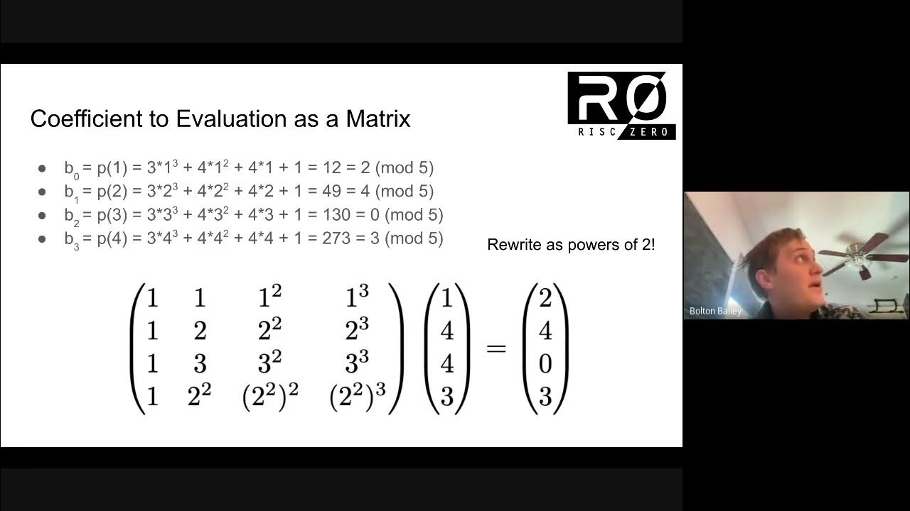 Intro to number theoretic transforms 3 coefficient form to evaluation
