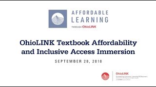 The State of Affordable Learning [OhioLINK]