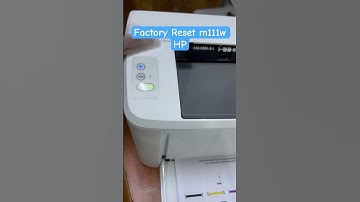 Factory Reset Wireless Settings HP LaserJet M111w Printer  #printer