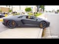 TALL SEXY ASIAN GIRL Revving & Driving Lamborghini Aventador! Exhaust Sound