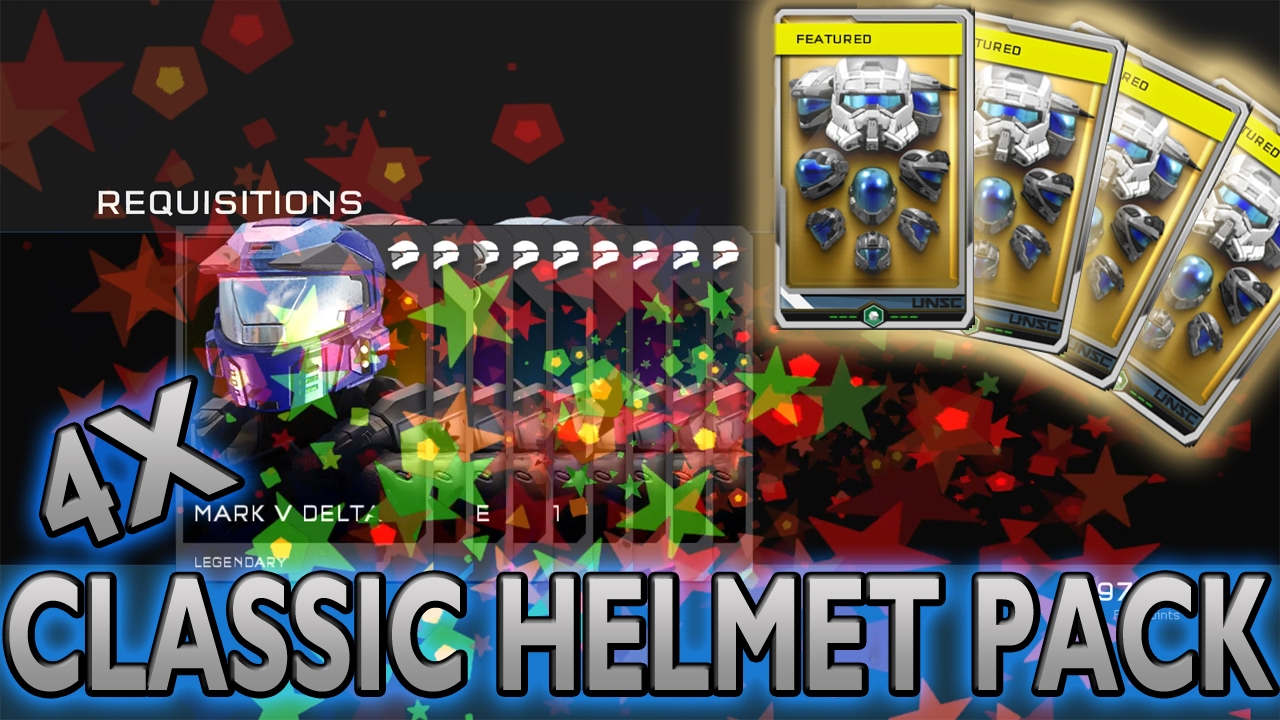 Halo CLASSIC HELMET REQs Opening Video! FOUR PACKS!