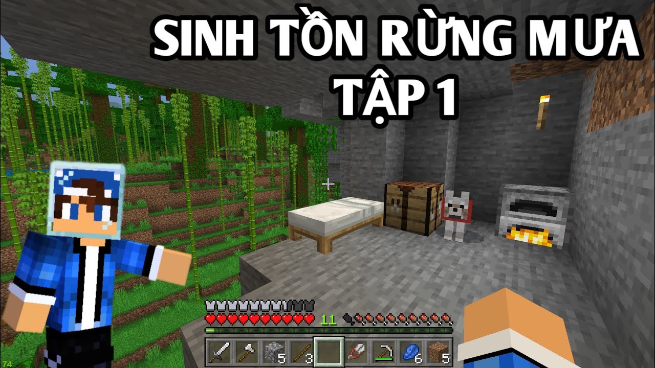 SINH TỒN RỪNG MƯA MINECRAFT | Tập 1 | Lạc Vào Khu Rừng Nhiều Động Vật ...