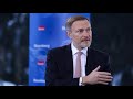 Davos 2024 germanys lindner on economy spending farright groups