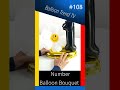 [Technique #108] 숫자 은박풍선(소)과 미니쉐입 데이지로 초간단 숫자풍선부케 만드는 방법 How to create number balloon bouquet