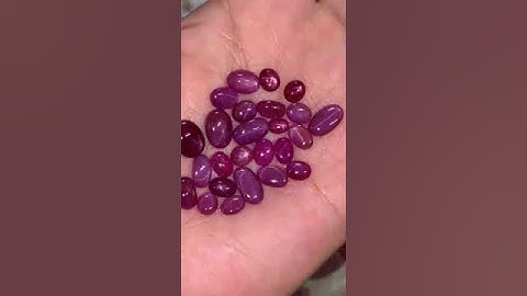 Ruby Yên Bái cả lô 25 viên giá rẻ cho bác ôm lô #gemstone #ruby #gem #sapphire #love
